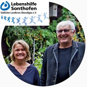 Frauke Pfister und Hartmut Höger von der Lebenshilfe Sonthofen